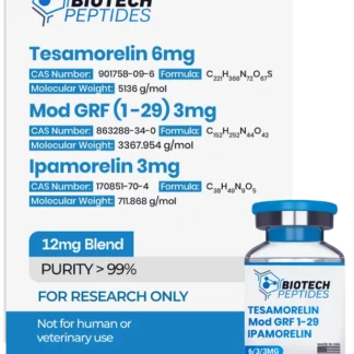 Tesamorelin & CJC-1295 (Mod GRF 1-29) & Ipamorelin Blend (12mg)